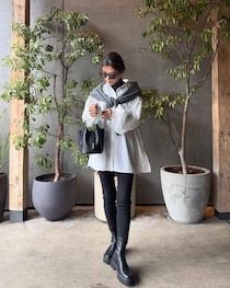 結局「モノトーン」が好き♡【ユニクロ】大人が春に真似したい！「サマ見えコーデ」