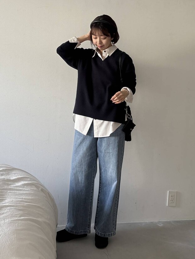 「いつも同じ合わせ方」な人へ!【グローバルワーク】大人の垢抜け「ジーンズコーデ」