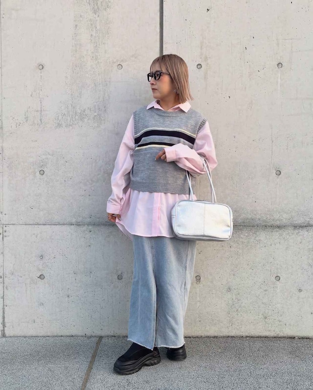 「なんか物足りない」って日に！【しまむら】サッと合わせるだけ♡「ベスト & キャミ」