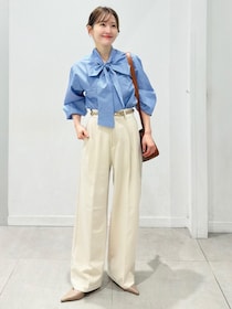 春は「ワイドパンツ」どう穿く？【GU】そのまま真似するだけでOK！「オンオフコーデ」