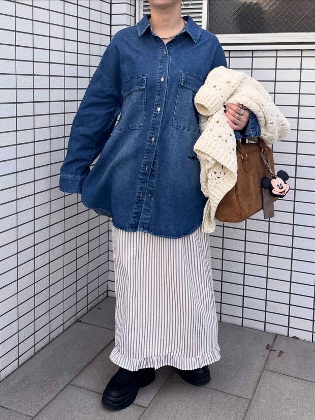 「なんか野暮ったい」→ 解決！【しまむら】40・50代に似合う♡「柄スカート」