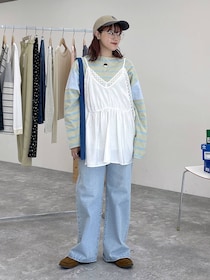 「白レース × デニム」が春っぽ♡【studio CLIP】スタッフお手本！「シャレ見えコーデ」