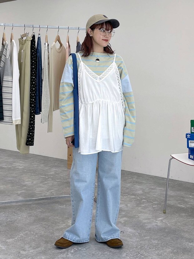 「白レース × デニム」が春っぽ♡【studio CLIP】スタッフお手本！「シャレ見えコーデ」