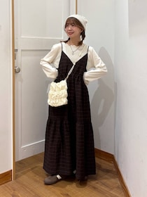 【グローバルワークのブラウン】が春にドンピシャ！ 楽ちんおしゃれな「優秀ワンピ」