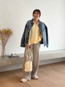 コーデがパッと華やぐ！【グローバルワーク】40・50代におすすめ♡「春っぽトップス」