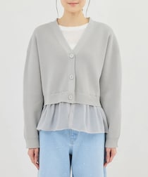 やっぱり『グレー』が可愛い！【ROPÉ PICNIC】1枚でも羽織っても◎「おしゃ見えカーデ」