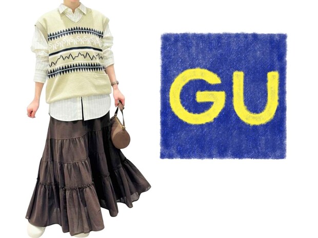 「それ可愛いね♡」→ 実は【GU】なんです！ 大人の高見え「春スカート」