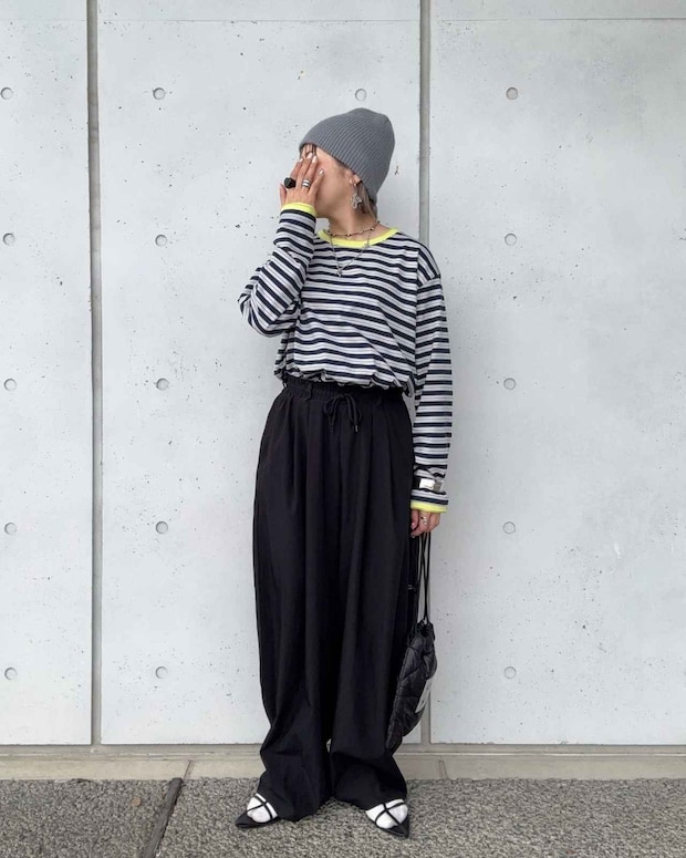 「何買えばいいかわからん！」→【しまむら】1枚で可愛い「配色ボーダーT」がおすすめ♡