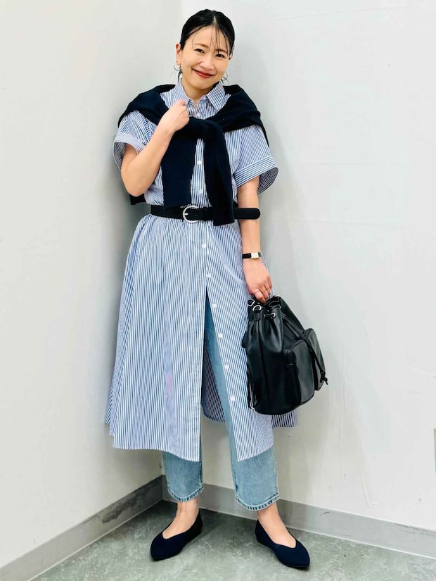 “羽織り”としても超優秀！【GU】40・50代がヘビロテしたい「春っぽワンピ」