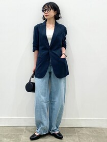 春は、断然「ライトブルー」！【GU】カジュアルになりすぎない「大人ジーンズコーデ」