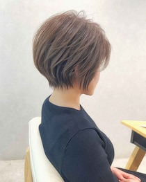 可愛すぎないから【40・50代】に似合う♡ 程よい短さの「丸みショートボブ」