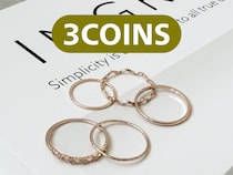 “5個入り”でお得感満載！【3COINS】大人がゲットしたい「高見えリングセット」
