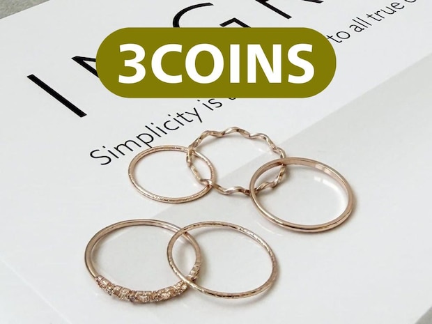 “5個入り”でお得感満載!【3COINS】大人がゲットしたい「高見えリングセット」