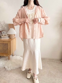 こういうのが一番使える♡【しまむら】1枚でも羽織りでも使える！「一軍シャツ」