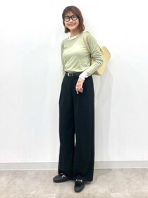 カジュアルからきれいめまでいける！【GU】1本あれば何かと便利♡「ワイドパンツコーデ」