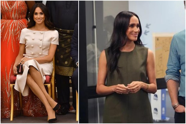 メーガン妃「王室時代は常にヌードストッキングだった」と語る中、黒ストッキングで外出