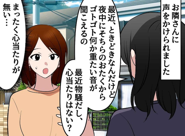隣人「夜中にゴトゴト音がするんだけど」えっ、全く心当たりがない。苦情の『予想外の犯人』に驚愕！