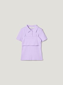 ＜セットで1,490円！＞【GU】一癖デザインが可愛い♡「サマ見えポロシャツ」