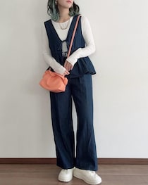 「春から秋口まで使える」おしゃれママお墨付き！【しまむら】「ベスト着回しコーデ」