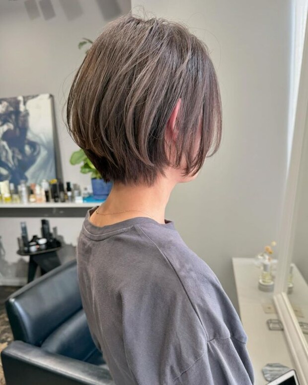 短すぎないからイイ!【40・50代】が一気に垢抜ける♡「こなれショートボブ」