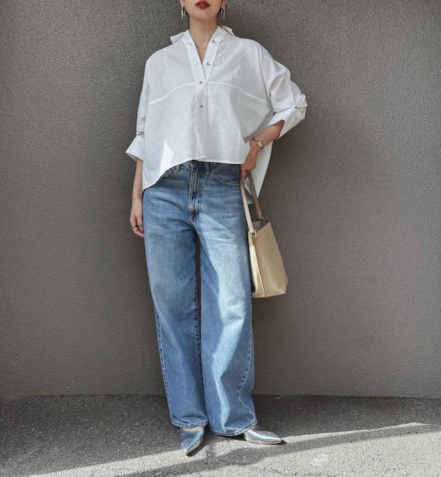 【40代ファッション】「あれこれ重ね着」→ 要りません！ この夏、真似したい「ワンツーコーデ」