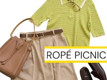 Tシャツとブラウスのいいとこ取り♡【ROPÉ PICNIC】大人の正解「サマーニットコーデ」