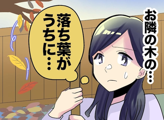 お隣の木からの『落ち葉地獄』にため息。5年間のストレスを勇気を出して伝えら、想定外の展開に！