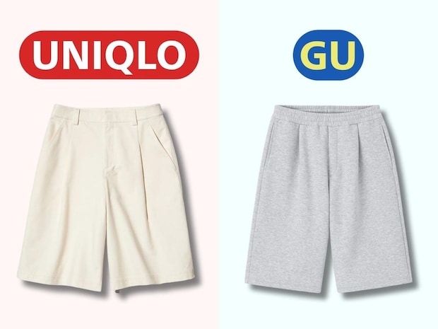 【ユニクロ・GU】同じ1,990円ならどっち? 大人向けハーフパンツ比較