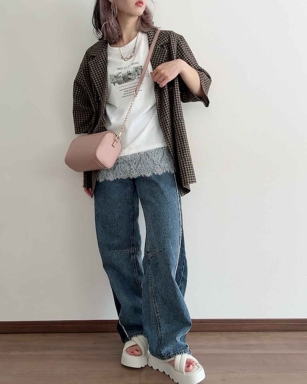 【しまむらのTシャツ】がやっぱり優秀! 1,089円でこんなに着回せる♡