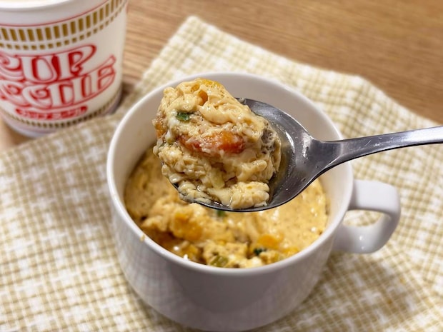 残ったスープ捨てないで!【カップヌードル】で作る 「茶碗蒸し」が想像以上のウマさ、、!