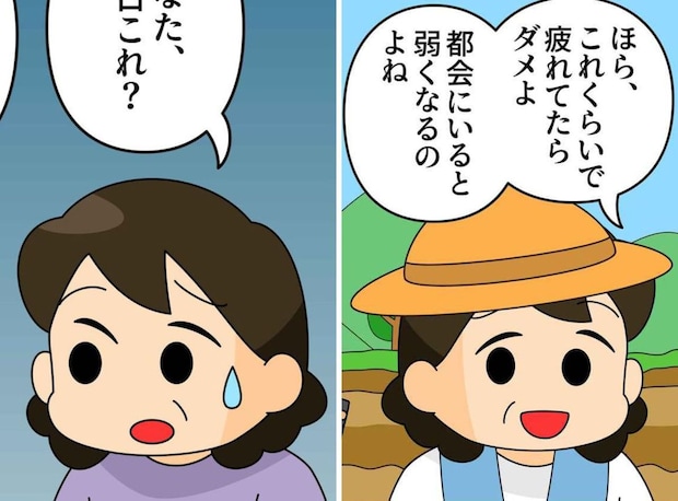 帰省すると「都会の人は苦労を知らない軟弱者」説教してくる義母が「えっ」東京で真っ青になったワケ