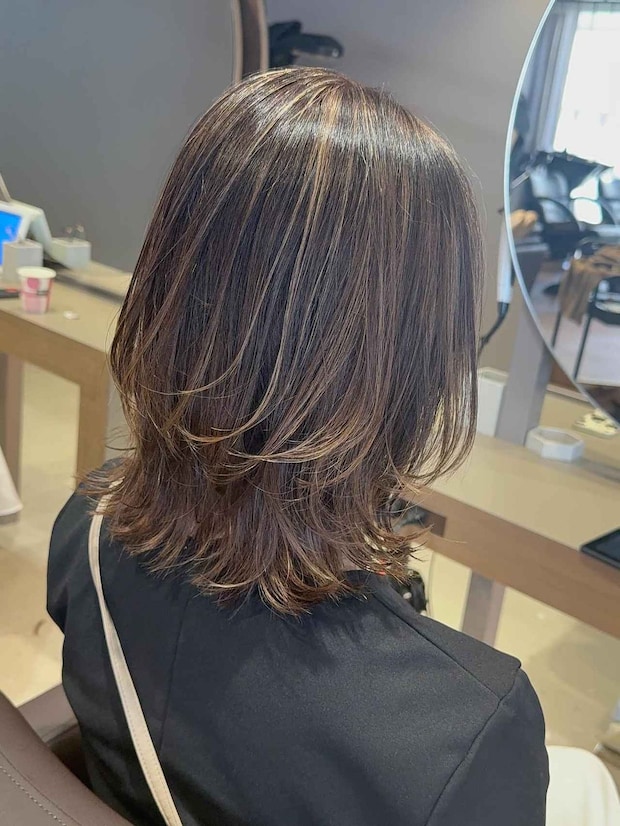 最強の組み合わせ見つけた、、!【40・50代】白髪もぼかす♡「レイヤーハイライト」