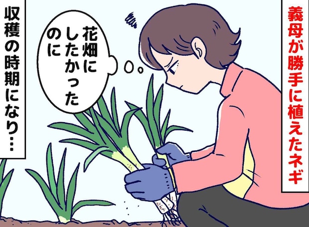 「勝手に植えないで」義母が庭に作ったネギ畑。怒りが消えた“思いがけない結末”