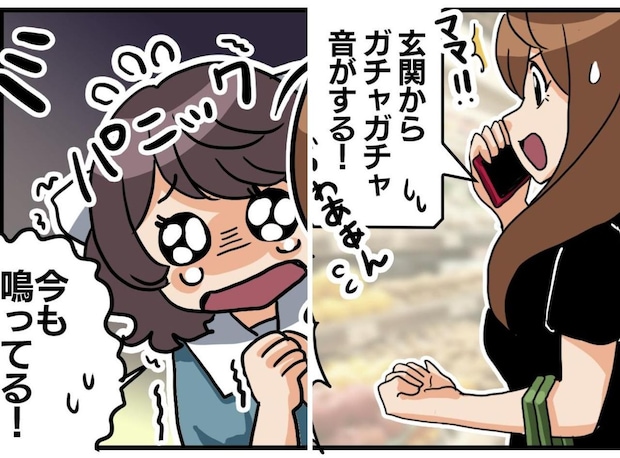 「玄関からガチャガチャ音する!」留守番中の娘からSOS。急いで帰宅した母が見た音の正体は