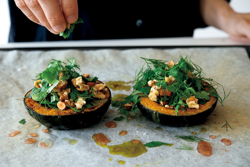秋にぴったりな「栗のポタージュ」「カボチャのオーブン焼き」「里芋のミルクピュレ」。渡辺有子の料理教室2年目10月