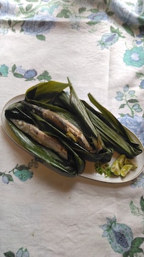 ハランの葉っぱで蒸し焼き。写真と文：按田優子 (『按田餃子』 店主) #1