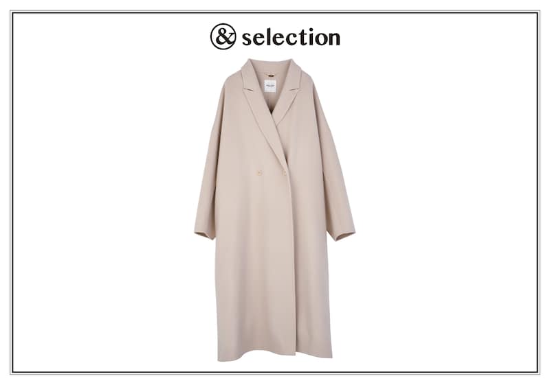 暖かさと軽さを両立させたウールコートを〈サロン アダム エ ロペ〉で発見。