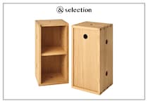 〈シーエムビーティー バイ ライケン〉で見つけた、自由に組み合わせできるボックス。