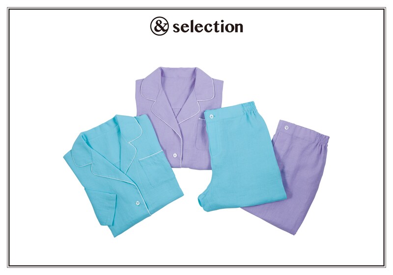 職人による加工と染色で、とろけるような肌触りに。ヘンプ100%の〈モヨウ〉のパジャマ。