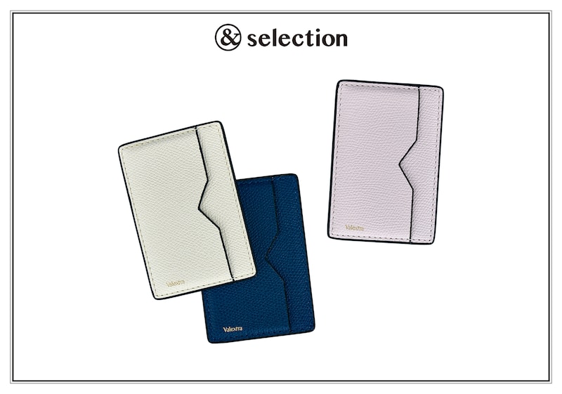 カーフスキンで手触りもなめらか。〈ヴァレクストラ〉のMagSafe対応カードケース。