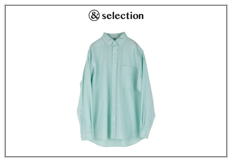 〈エイトン〉から、爽やかなグリーンが春らしいシャツを。