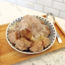 独特の濃厚な風味がたまらない、黒糖ミルクかき氷。【台北小吃めぐり】