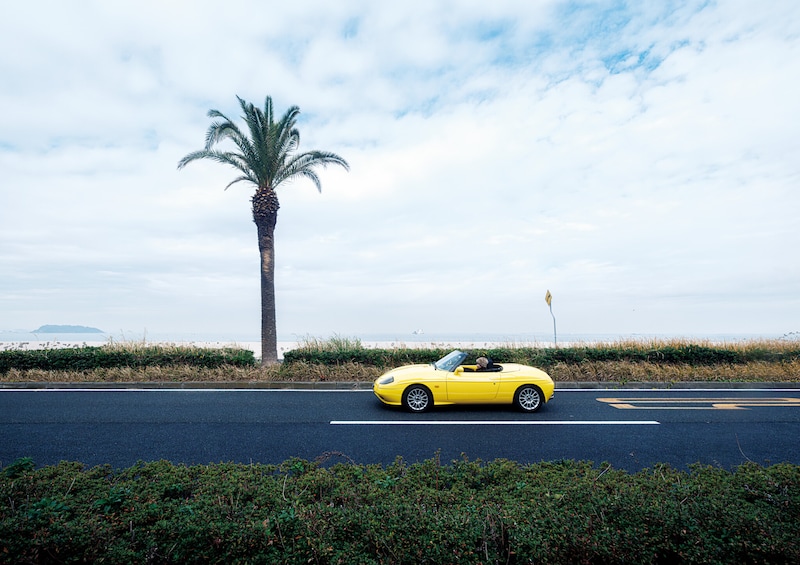 【私とクルマ。】気分が上がる黄色いボディカラー。 HIKARI SHIGEMURA × FIAT BARCHETTA