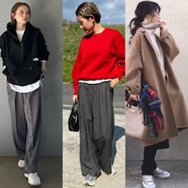 スニーカーで冬コーデが新鮮！配色で選ぶ大人のスニーカーコーデ4