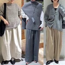 シンプルな「グレーニット」で垢抜けるには？大人の秋冬ニット正解コーデ