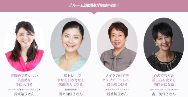 ブルームプロジェクト講師陣をチェック