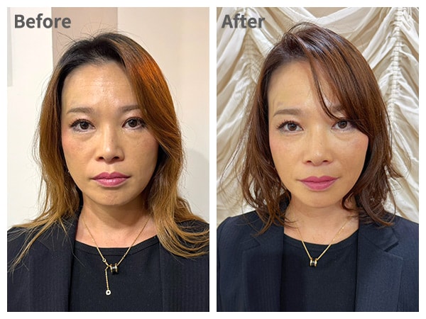 【スタイル4】ダメージヘアをカバー！うるツヤふんわり巻髪スタイル