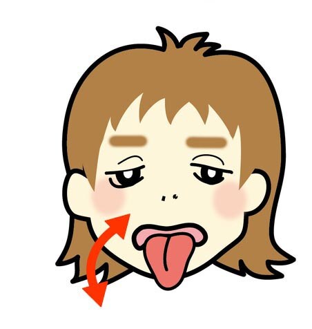 1．舌の前後運動