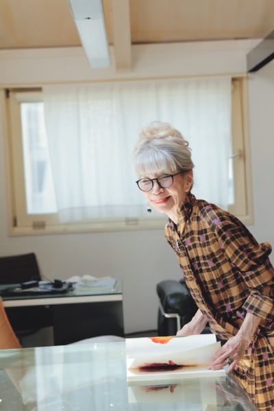 ハリとつやがあり、毛量をキープしているのは、日頃のヘアケアのおかげ
