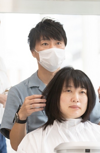 全方位ドライヤーでふんわり